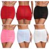 Women Hip Wrap Micro Mini Skirts Pencil Skirt See Through Elastic Sexy Bodycon Mini Lingerie Skirt Nightwear