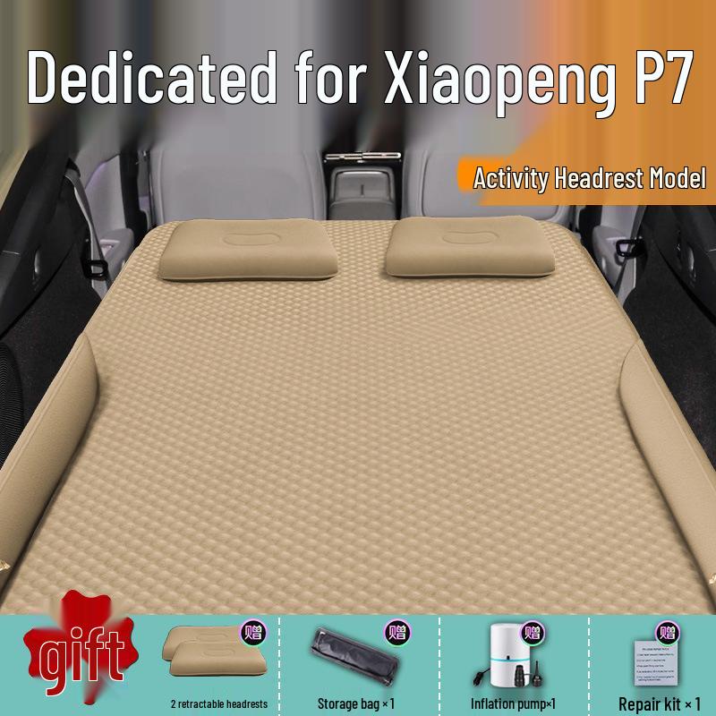 XPeng P7 Car Mattress Rear Seat Inflatable Sleeping Pad & Air Cushion Bed with Essential Items