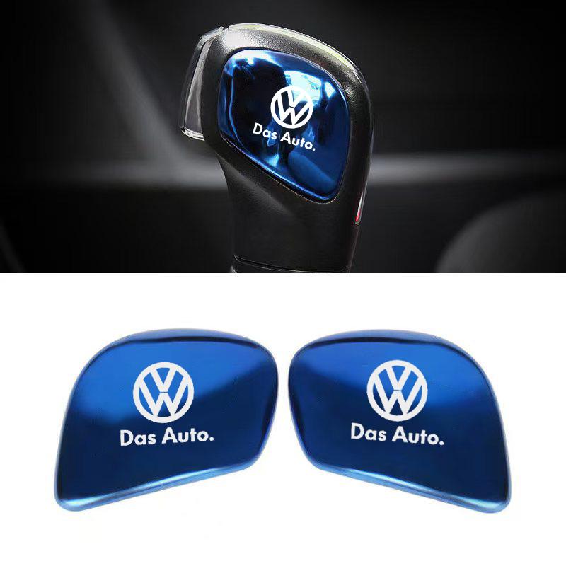 DOG1 2 шт. для VW GTI Polo Golf Tiguan Touareg Scirocco CC Автомобиль Коробка передач Управление Рычаг переключения передач Наклейки Ручка рычага переключения передач Аксессуары