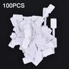 100Pcs White Price Label Tags With Hanging String Jewelry Stationery Shoes Cloth