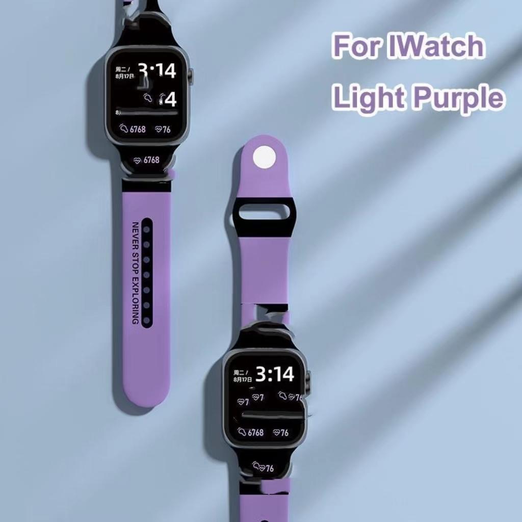 Силиконовый ремешок для часов AppleWatch, ремешок 49 мм, 44 мм, 40 мм, 45 мм, 41 мм, 42 мм, 38 мм, ремешок для часов, браслет Correa IWatch Ultra Series 8 7 6 5 4 SE