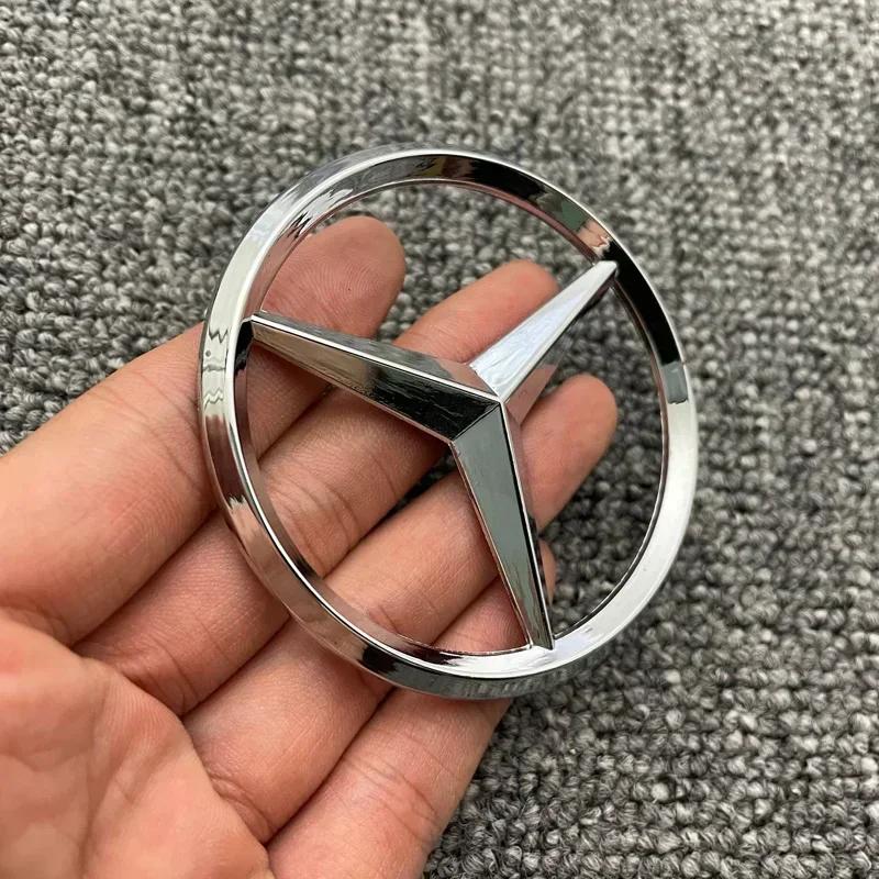 gxrdw2 2025 Hot 70mm Car Front Engine Cover Emblem Sticker for Mercedes Benz GLE GLA GLC ML W117 W117 W176 W177 W204 W205 W213 W253 Acc