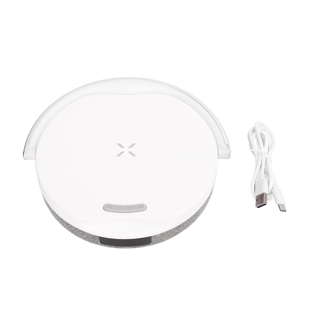 Многофункциональный светодиодный ночник с регулируемой яркостью, беспроводное зарядное устройство с будильником, динамиком, мобильным телефоном