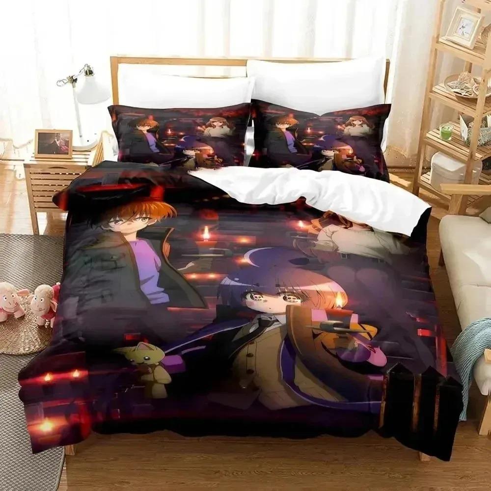 Comforter Anime Dark Gathering Bedding Set Bed Set Comforter King Queen Size Boys Adult Bedding Set