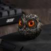 The Wise Watcher of The Felt Lucky Owl Guardian Realistic Owl Beads Pendant Owl Animal Figurines Energy Lucky Decor Home Decor