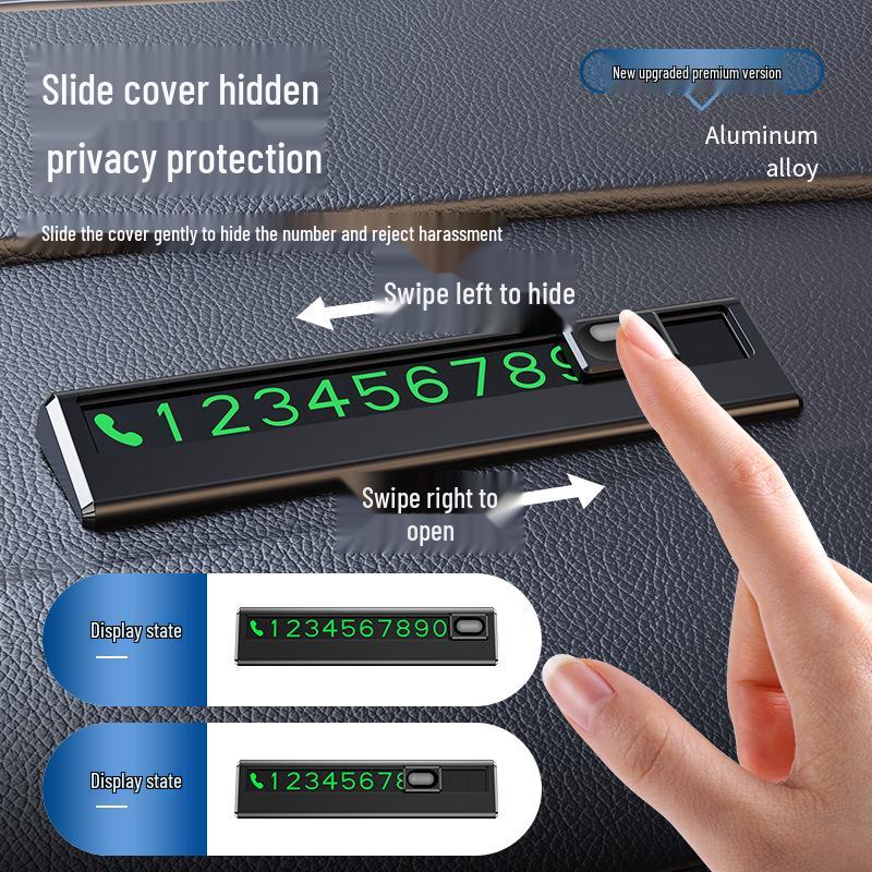 Световой номерной знак для парковки автомобиля, устойчивый к высоким температурам