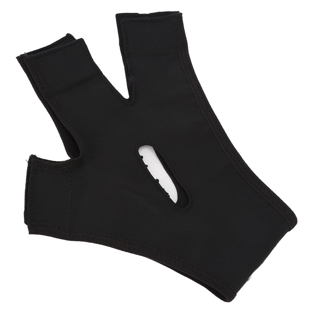 Slimming Face Strap Black Portable Light Weight Massage Breathable V Line Shaping Face Belt M