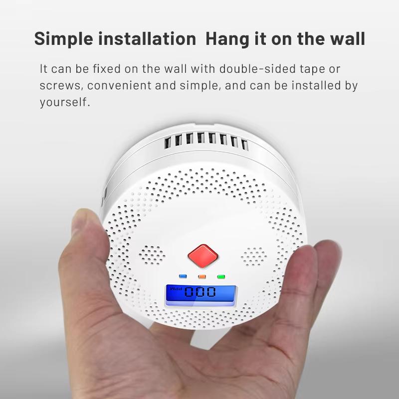 Tuya WiFi Умный Детектор Угарного Газа Сигнализация 85 дБ Звуковое Предупреждение ЖК Цифровой Дисплей Домашний Внутренний Монитор CO в Реальном Времени Отравление