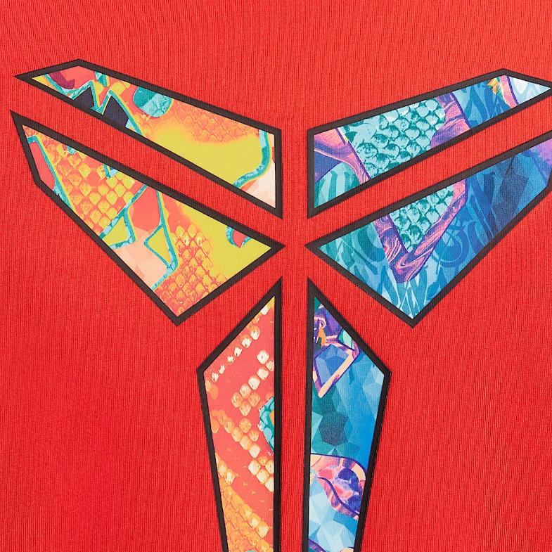 Nike Max90 SS25 Кобе Свободная Простая Удобная Футболка с Коротким Рукавом Мужские Топы Challenge-Red HJ3423600