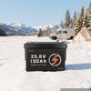 24V 100Ah LiFePO4 Lithium Battery 4000+ Cycles Built-in 100A BMS, Lithium Battery with Low Temperature Protection, Supports 8P2S Connection, 2560Wh
