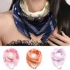 Women Chiffon Silk Scarf Mother's Day Gifts Magnetic Buckle Necklace Pendant Summer Spring Printed Fashion Necklace Accessories