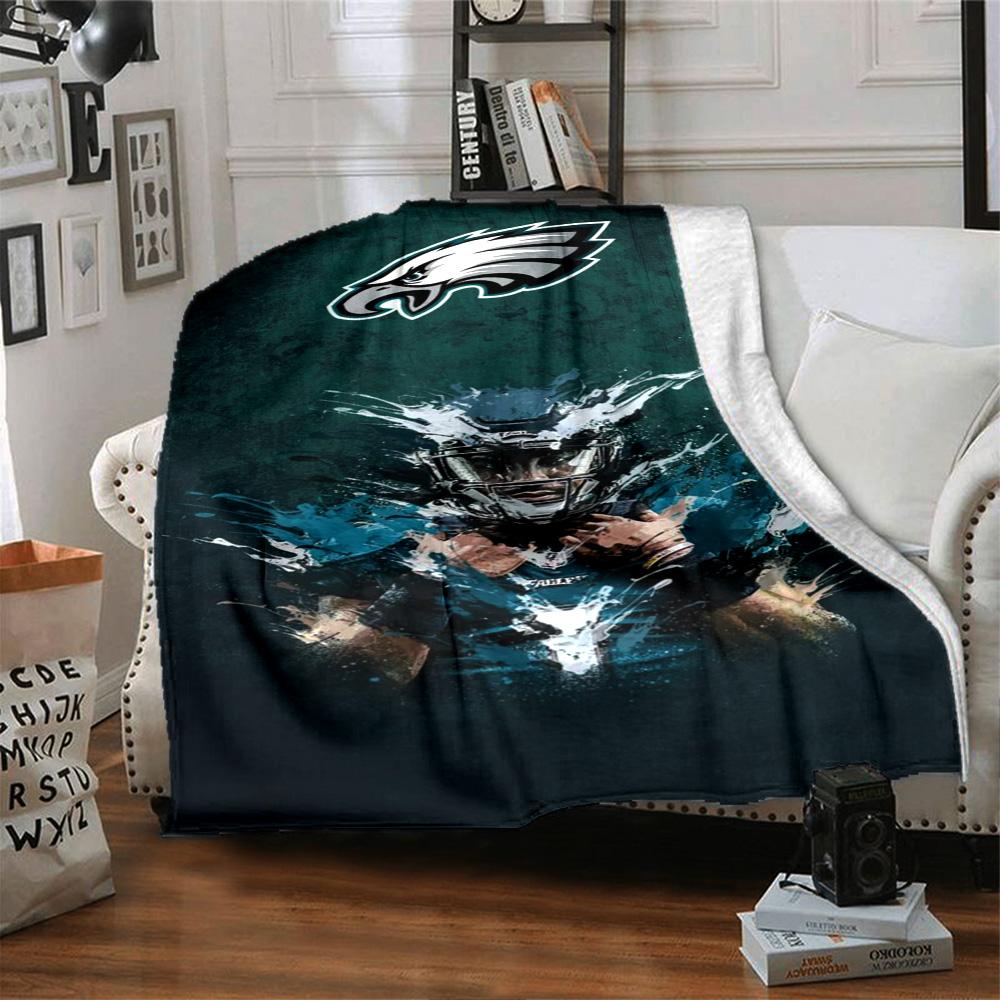 Philadelphia Eagles Blanket Comfortable Great For Seaside Chair Picnics Allseason Use Stylish Decor Unique Gift For Family And Friends Camping