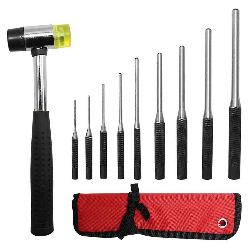 Roll Pin Punch Set with Storage Pouch, 20Pcs Steel Removal Tool Kit with Carrying Bag for Jewelers, Watch Repairers Work