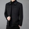 Firstview Men's Urban Casual Lapel Wool Blend Short Coat FV24D1137