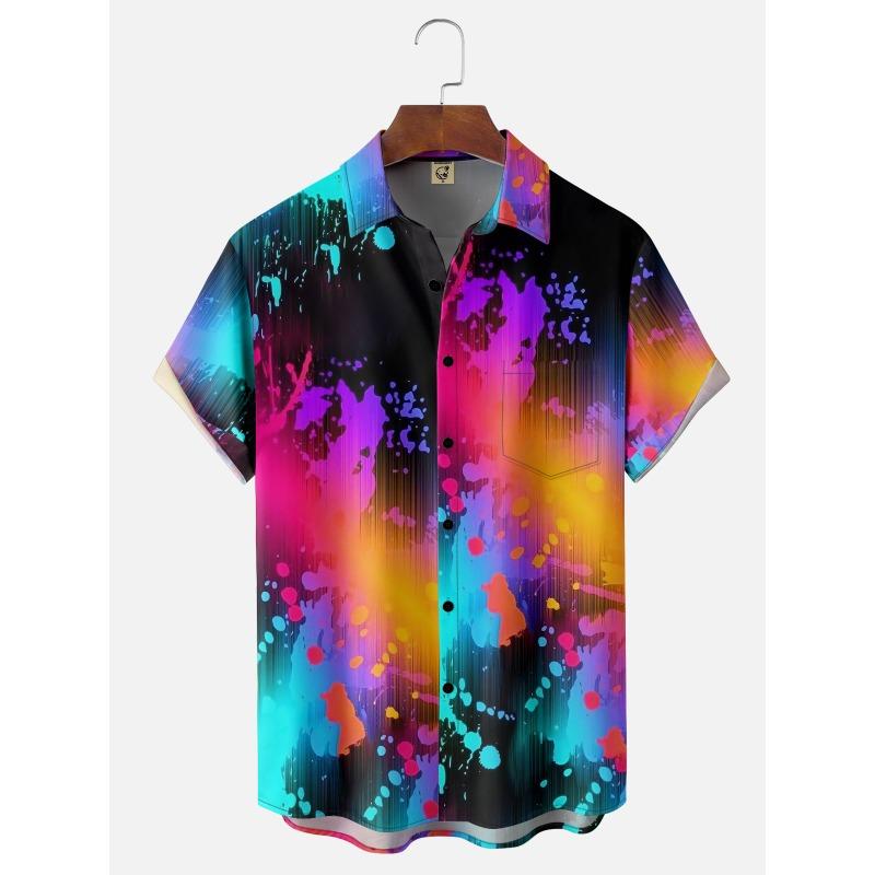 Мужская рубашка Hawaii с 3D-принтом и забавными мультяшными животными, топы с короткими рукавами, летняя повседневная мужская одежда, уличная модная рубашка для мальчиков