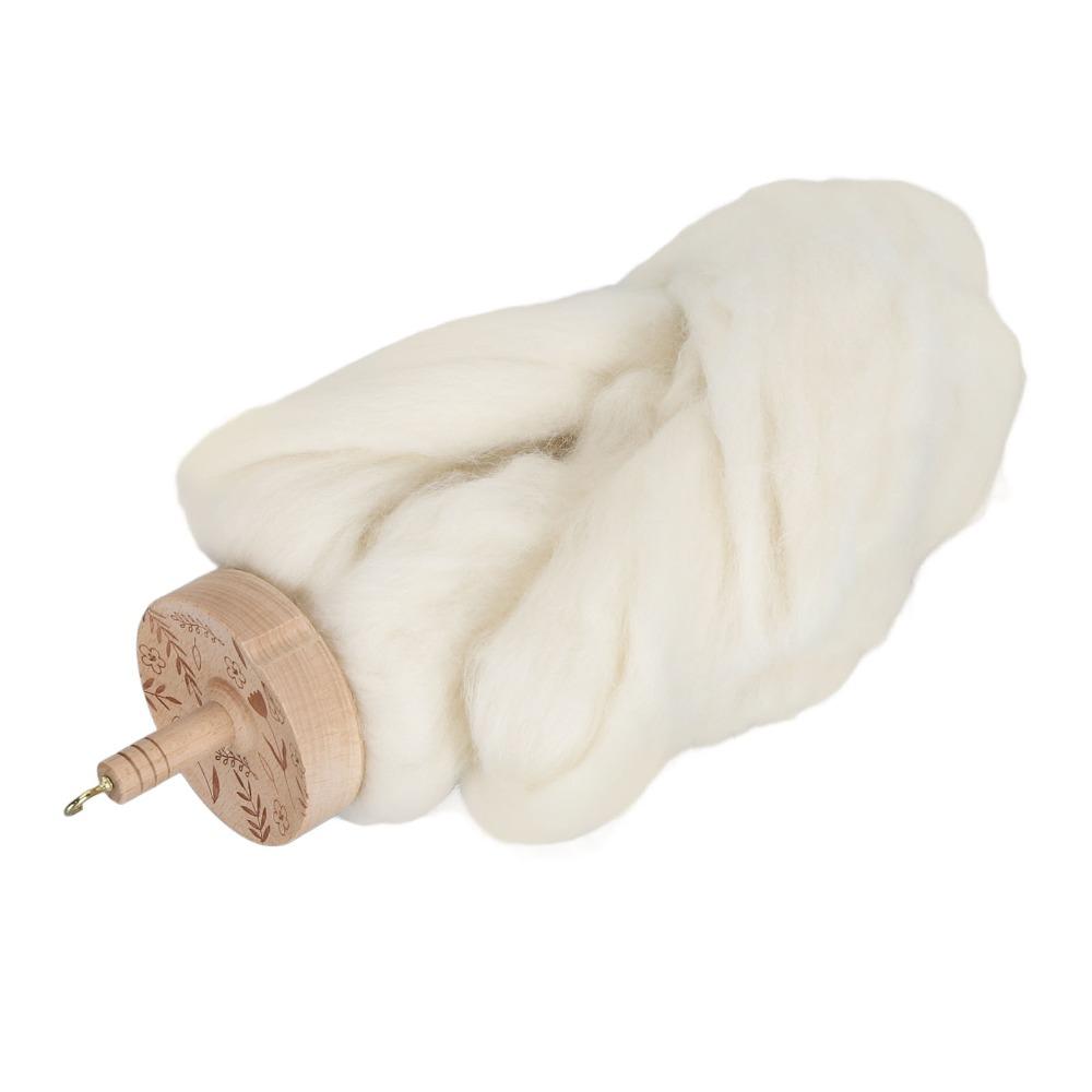 Top Whorl Yarn Spinning Kit Wooden Spinning Wheel Practical Drop Spindle For Beginners