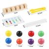 1/5 Tube Clip Beads Toy Children Logic Concentration Fine Motor Training Game Montessori Teaching Aids Educational Toy for Kids
