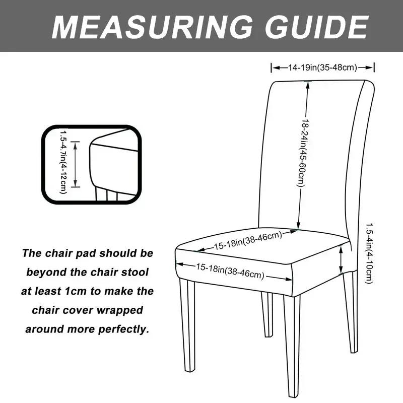 1PC Stretch Dining Chair Covers Leaves Jacquard Seat Covers Universal Size Dust Covers for El Banquet Wedding Chairs Decor