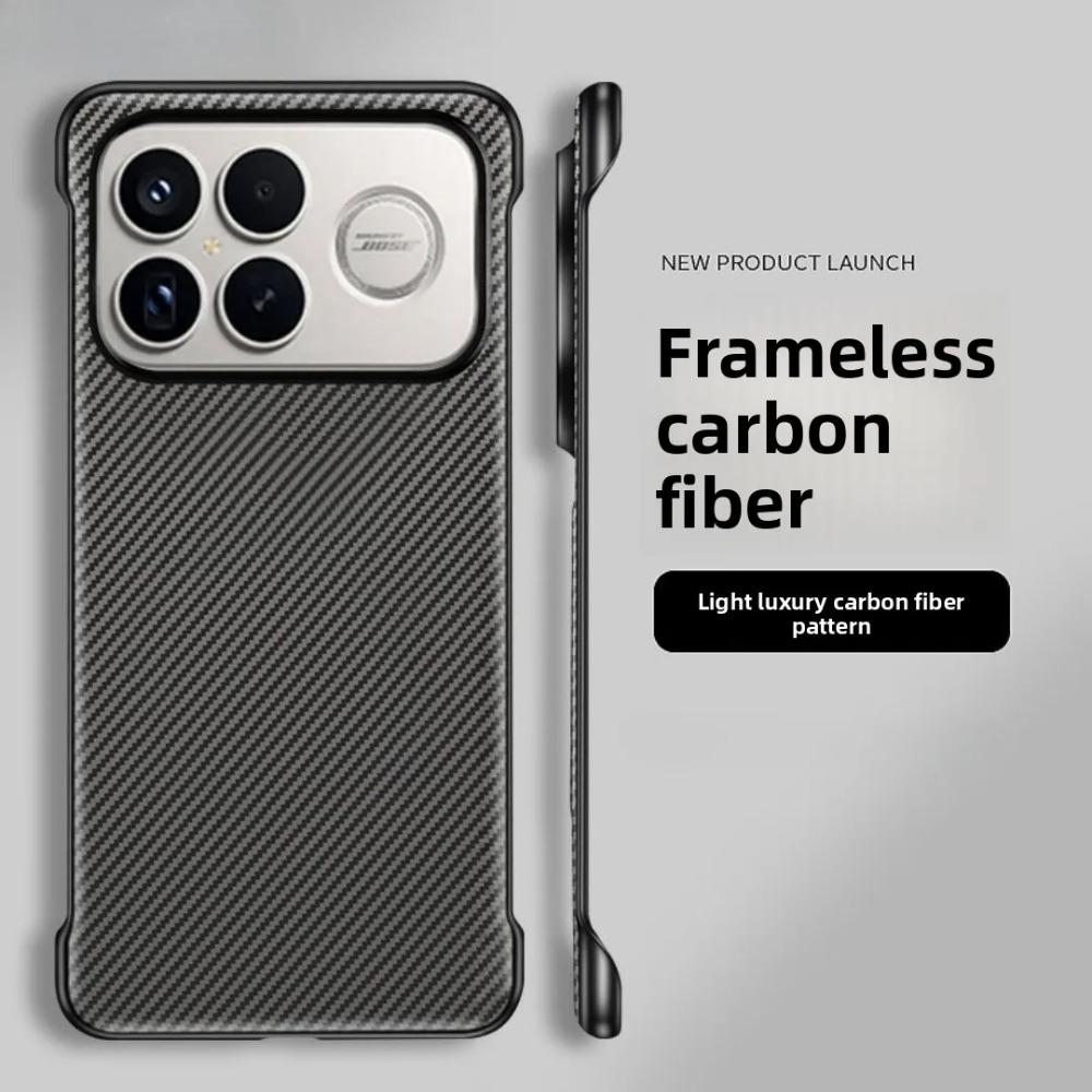 Бизнес-чехол без рамки с текстурой карбона для XiaoMi POCO F8 Ultra F8 Pro, противоударный, с магнитной зарядкой, тонкий защитный чехол