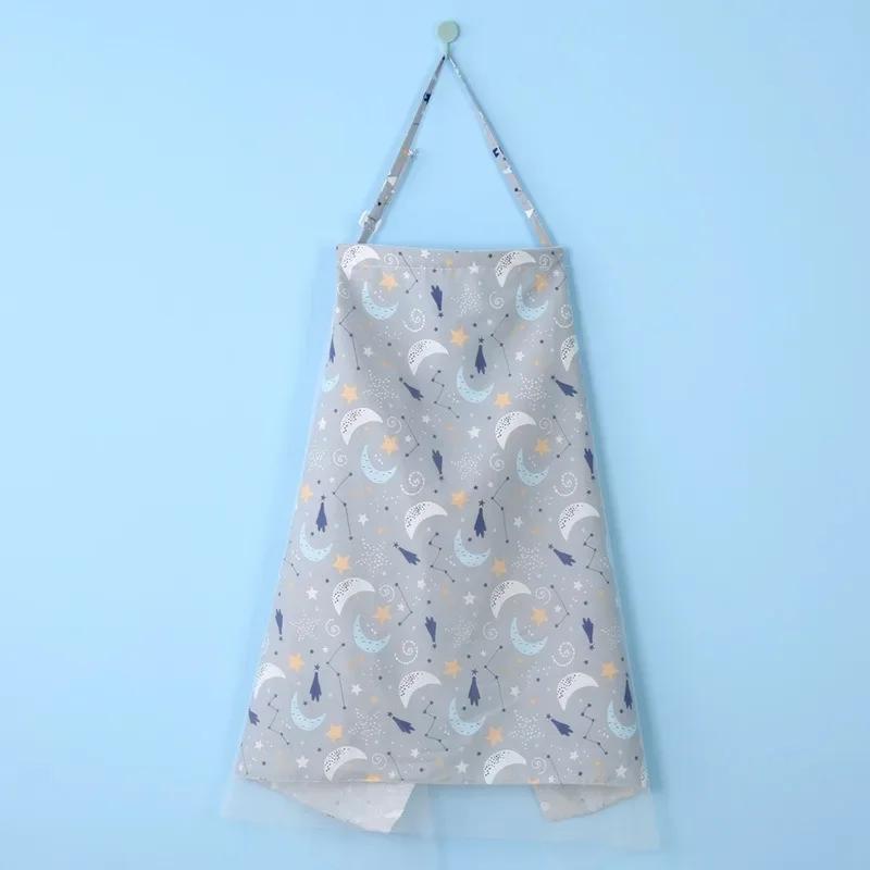 Breathable Cotton Baby Nursing Cover - Outdoor & Daily Breastfeeding Cape Soft Breast Feeding Cloth & Nursing Clothes for Moms