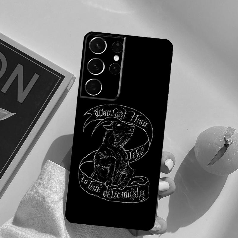Чехол для телефона 'Дьявол Сатана' для Samsung Galaxy S24 S25 S26 Ultra S20 S21 S22 S23 Plus S10 S25 FE Задняя крышка