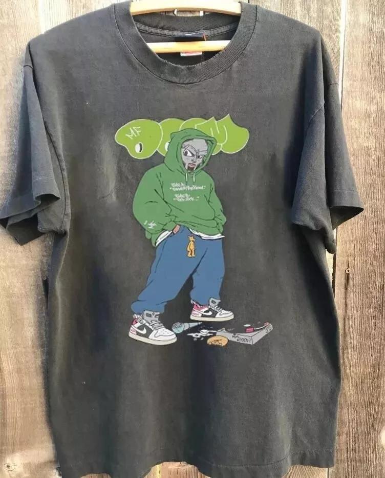 MF Doom RAPPER 100% Cotton Charcoal FULL SIZE SS1034 Unisex T-Shirt