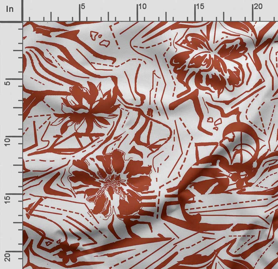 Soimoi Цветочный принт, хлопковый батист, ткань для квилтинга, продаваемая во дворе, хлопчатобумажная ткань средней плотности шириной 42 дюйма,