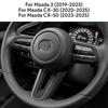Top Suede Trim LHD RHD Sticker For Mazda 3 Axela BP -2024 2025 CX30 CX-30 -2025 CX50 CX-50 -2025 Car Steering Wheel