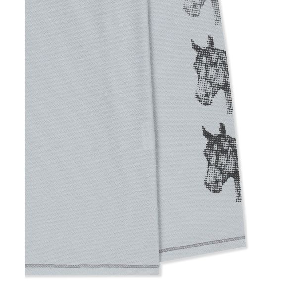Matin Kim Matin Pace Graffiti Covered Top In Grey Unisex Tops MK2677TS205UGY