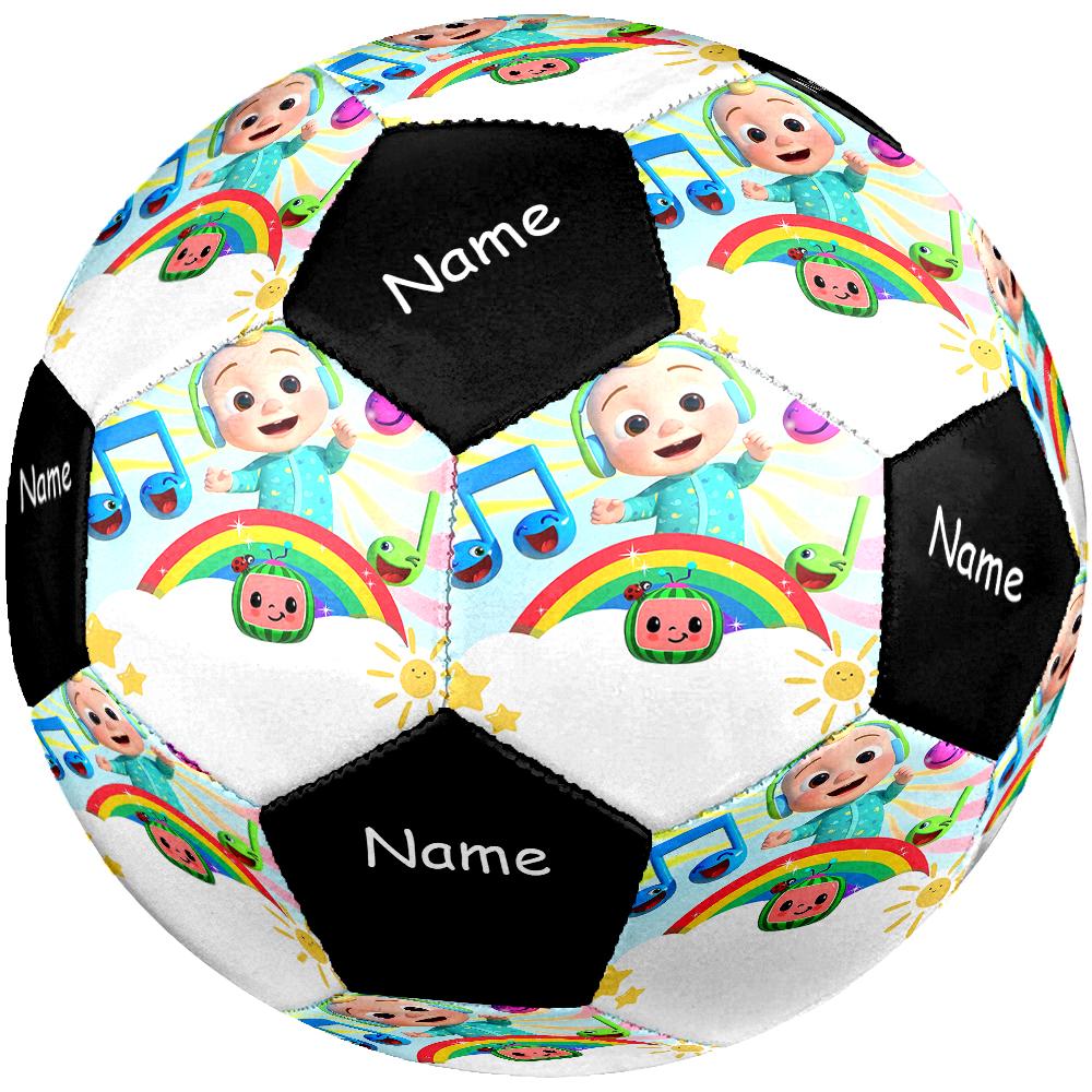 Custom Name CoComelon Theme Size 5 Soccer Ball, Suitable for Both Indoor and Outdoor Matches, a Gift Suitable for Everyone.