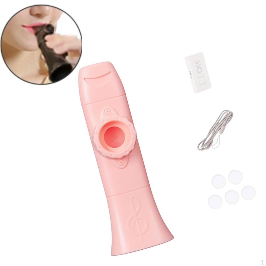Kazoo Easy To Learn Adjustable Tone Mouth Flute for Music Lovers Kids Violin Piano