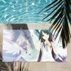 Полотенце Saya no Uta The Song of Saya Быстросохнущие Пляжные Полотенца Подходят Для Бассейнов Кемпинга Йоги И Тренажерного Зала