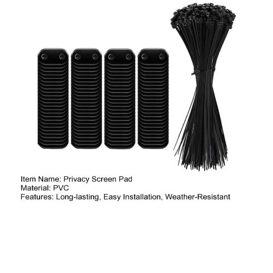 Privacy Screen Buttons with Zip Ties Fence Privacy Screen Fixing Kit Weatherproof Privacy Screen Installation Accessories for Balcony Railing