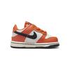Nike Кроссовки Dunk Low TD Хэллоуин 2022 для малышей Оранжевый Фантом Черный DH9761-003