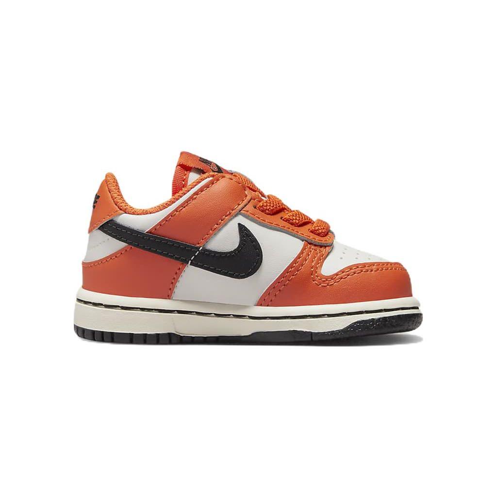 Nike Кроссовки Dunk Low TD Хэллоуин 2022 для малышей Оранжевый Фантом Черный DH9761-003