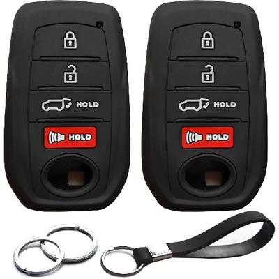 2 шт. Совместимый с Toyota Tacoma Prius Venza Corolla Crown Sequoia Tundra Grand Highlander RAV4 Prime Mirai Smart чехол-брелок для ключа с 4 кнопками