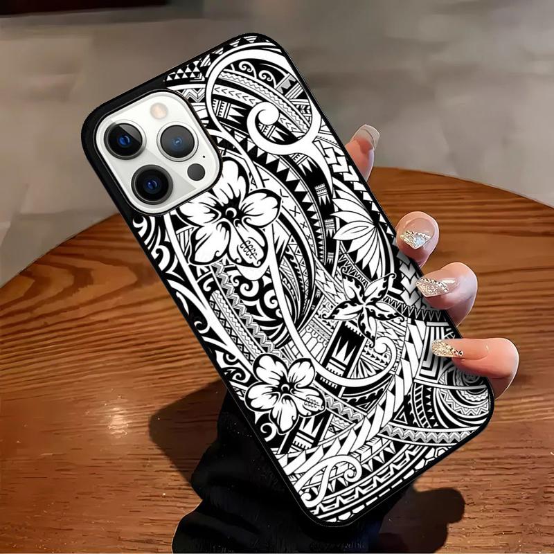 Hawaiian Ornament Phone Case For iPhone 17 Air 16 15 14 13 12 11 Pro Max Max Plus Bumper Case Cover