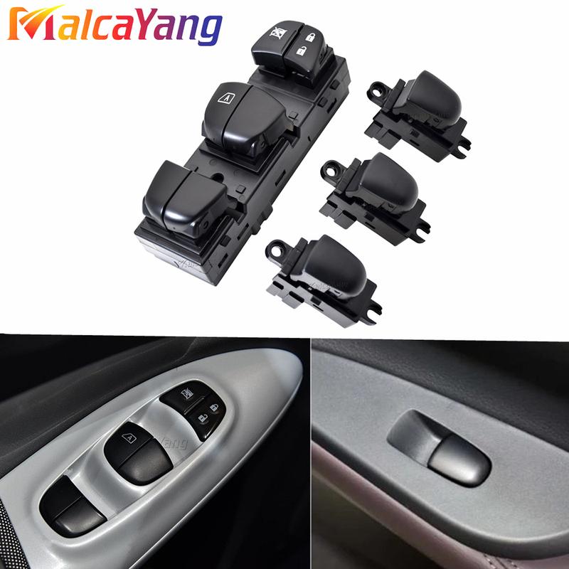 For Nissan Qashqai Altima Sylphy Tiida X-Trail Power Master Window Switch Button 25401-3SH0A 25401-1KA0B 25411-1KL5A Auto Parts