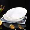 Jieyachie Household White Ceramic Plates