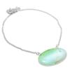 Chrysoprase Gemstone 925 Sterling Silver Jewelry Necklace 18"