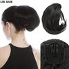 Синтетический короткий хвостик, пучок волос с расческой, булочка, прическа, булочка на шнурке, волосы для женщин, повседневная одежда