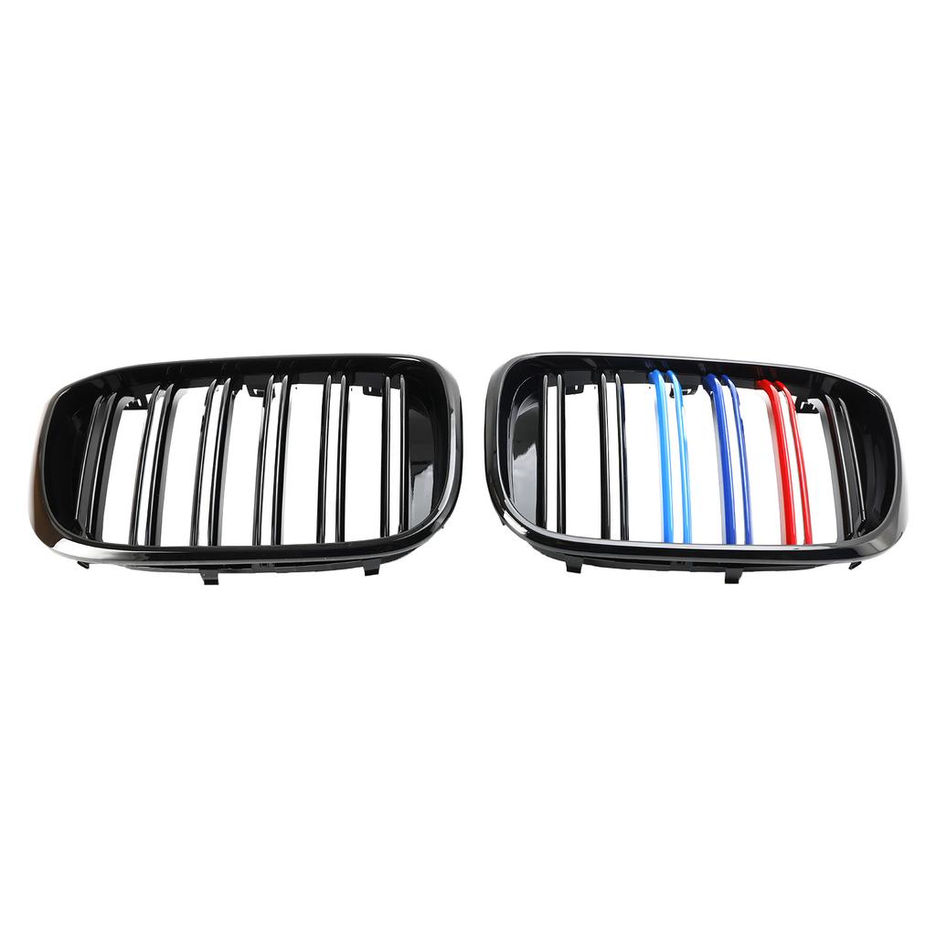 2 шт. М-цветная решетка радиатора 51138469959 подходит для BMW G01 X3 G02 X4 Глянцевый черный