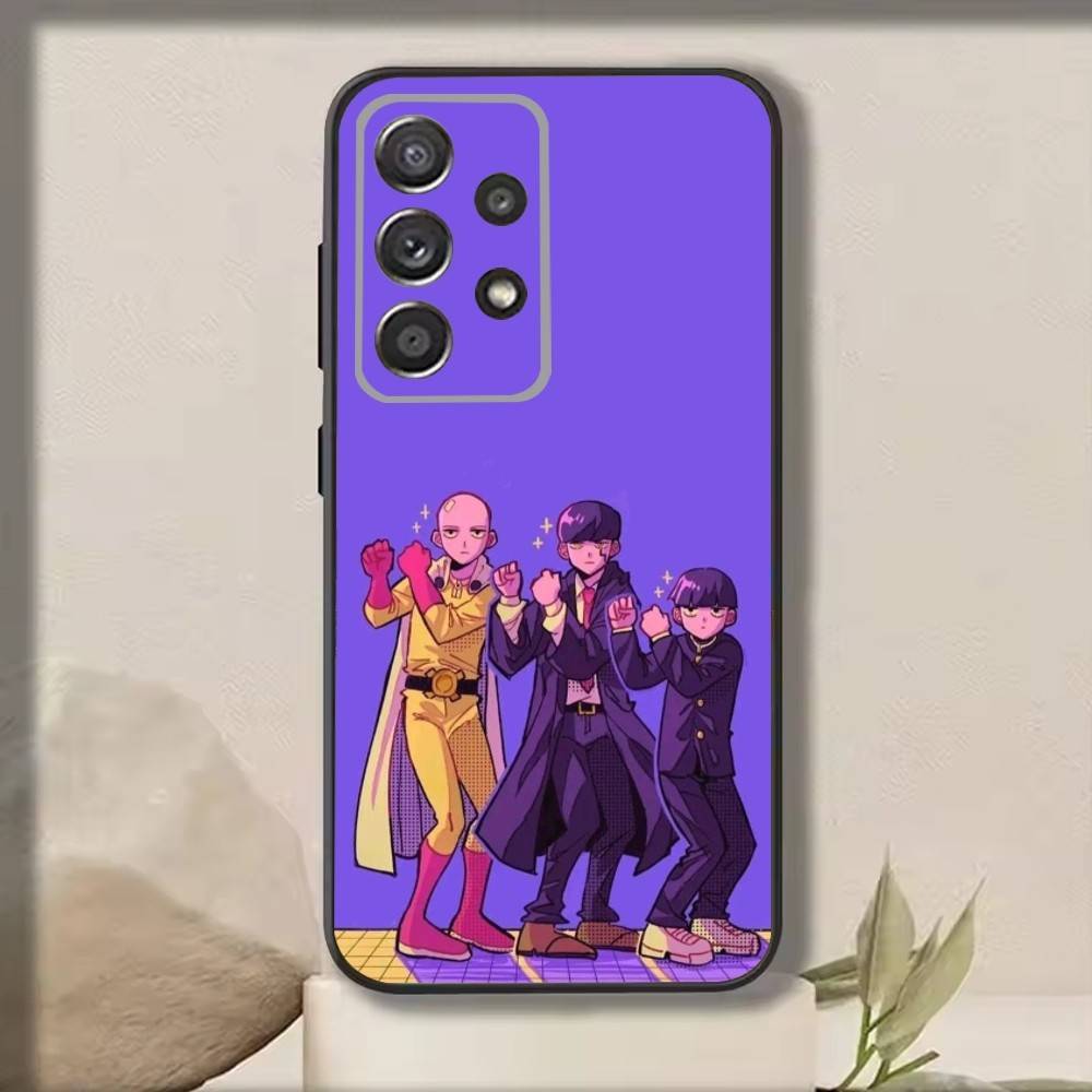 O-One Мультяшный Чехол Для Телефона P-Punchs Man Для Samsung S25,S24,S21,S22,S23,S30,Ultra,S20,Plus,Fe,Note,10,9,5G Черный Чехол