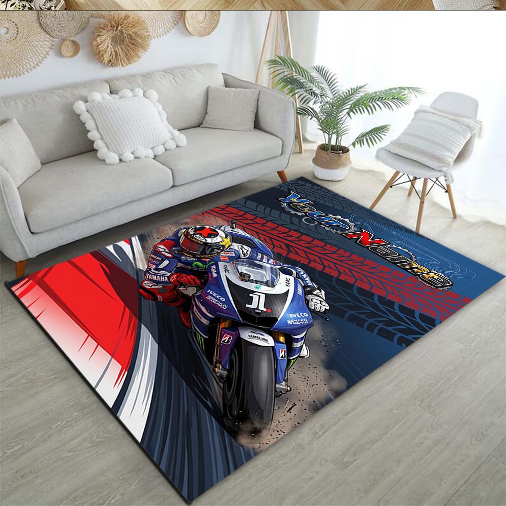 Jorge Lorenzo Customize Text Floor Rug Office Rug Perfect For Foyer Dormitory Dining Room Playrooms Antislip Rug Office Home Decor