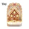 Visual Layering Light Fixtures Christmas Pearl Ornaments for Holiday Home Decor, Acrylic LED Decorative Gifts Friends Lamp with Soft Glow Bedroom
