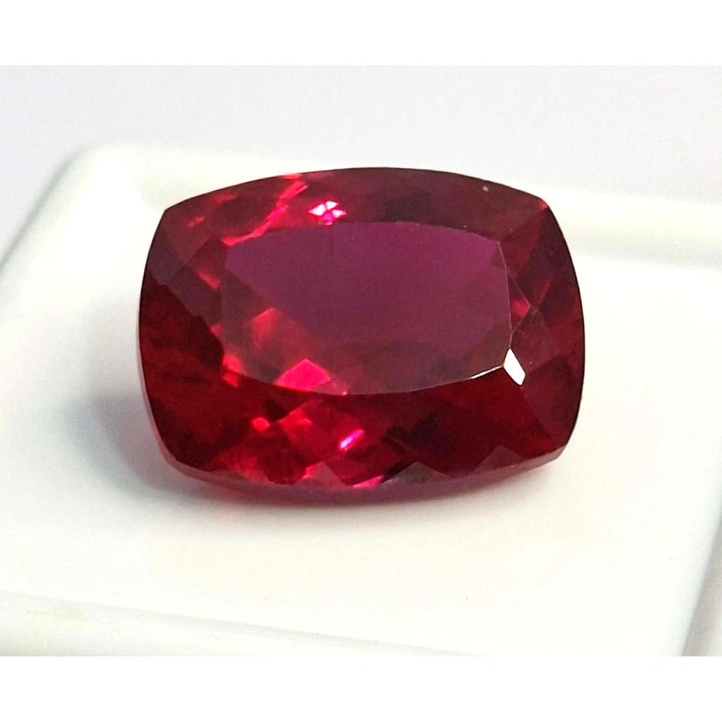 Natural Red Ruby Mozambique 10-12 Ct Cushion Cut Certified Stunning Gemstone