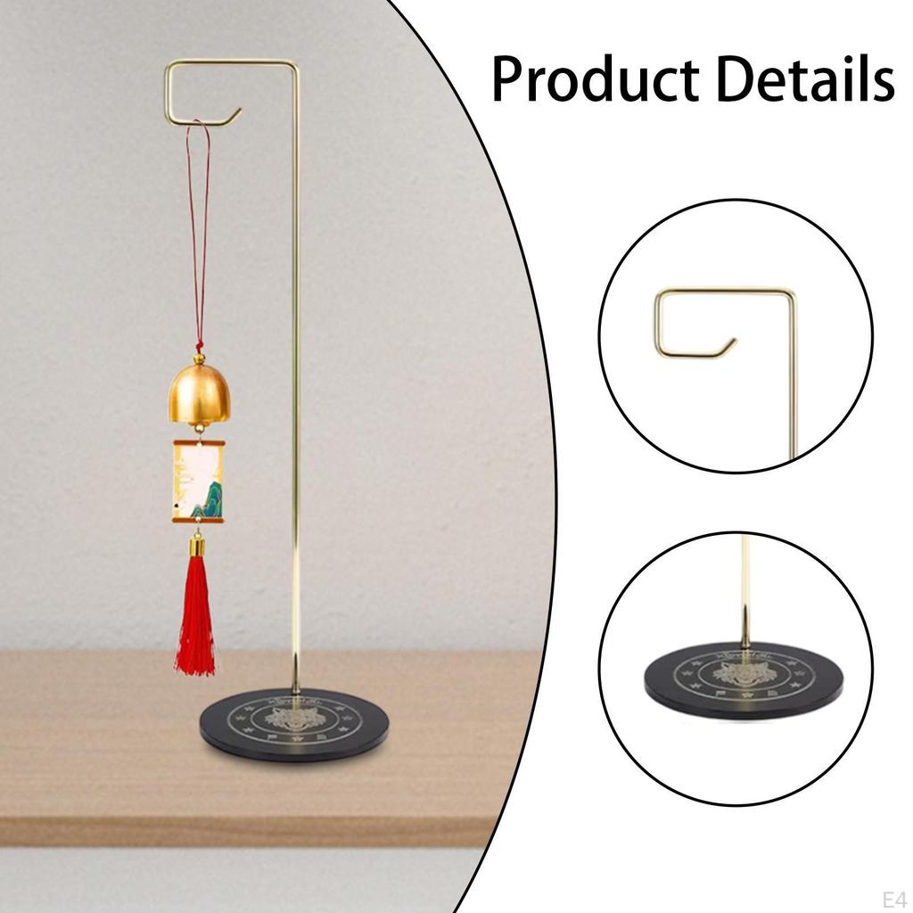 Desktop Wind Chime Holder Calligraphy Brush Hanger Decorative Hanging Stand for Living