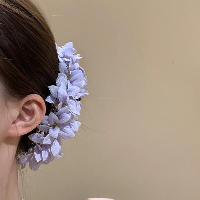 Головной убор Большой Цветок Шпилька для волос Фея Бохо Китайский Стиль Боковой Зажим Однотонный Имитация Цветка Тайская Шпилька для волос Пляж