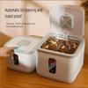 Контейнер для хранения домашних животных в японском стиле, простой герметичный контейнер для корма для собак и кошек, большая емкость для хранения закусок, герметичная банка