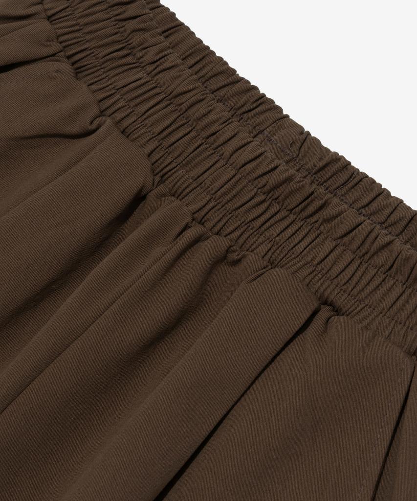 ANALOG MOOD Cotton Pintuck Wide Pants (Brown)